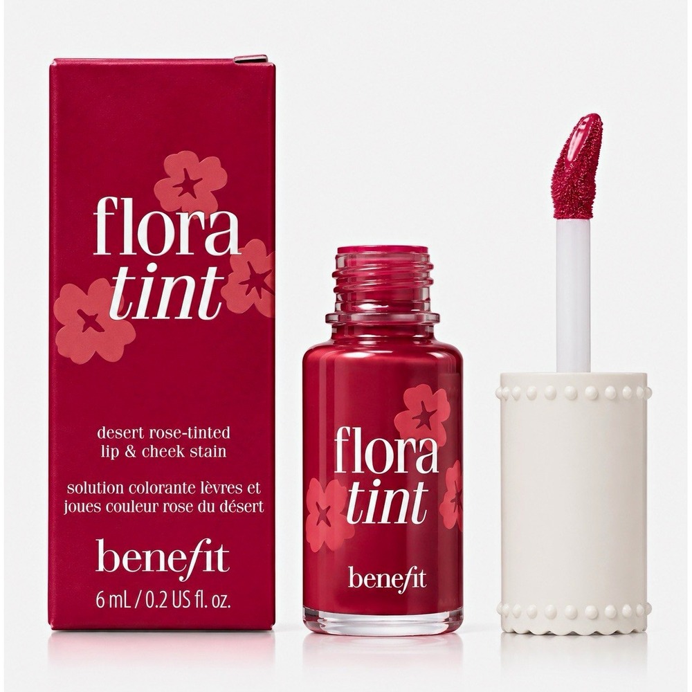 Benefit Cosmetics Flora Tint Lip & Cheek Stain Desert Rose 6ml Full Size NIB